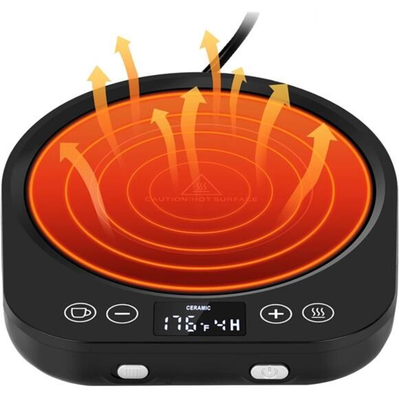 Candle Mug Warmer Electric,Auto On/Off Gravity-Induction Coffee Mug Warmer - Picture 1 of 7